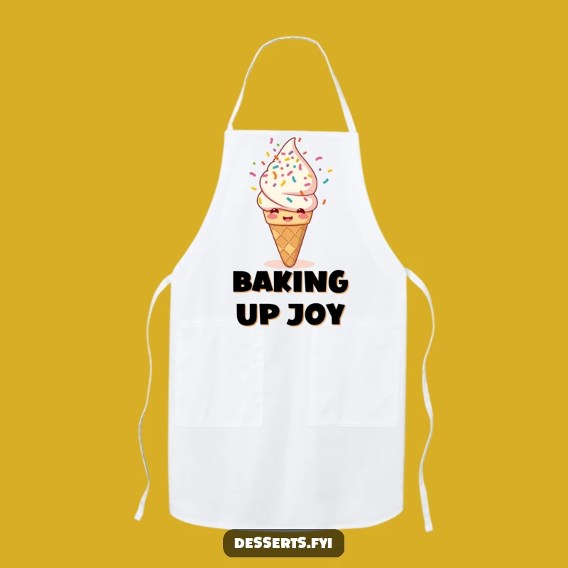 Funny Ice Cream Sprinkle Apron: Bake With Joy, The Ultimate Funny Kitchen Gift