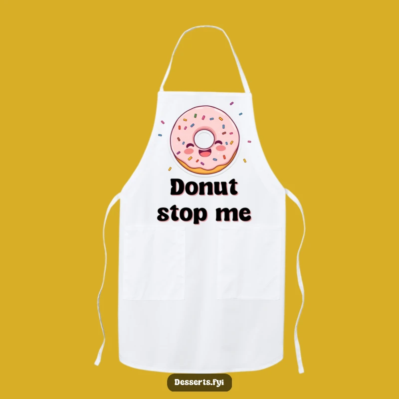 Funny Donut Character Apron: Sprinkle Fun in the Kitchen with this Funny Gift