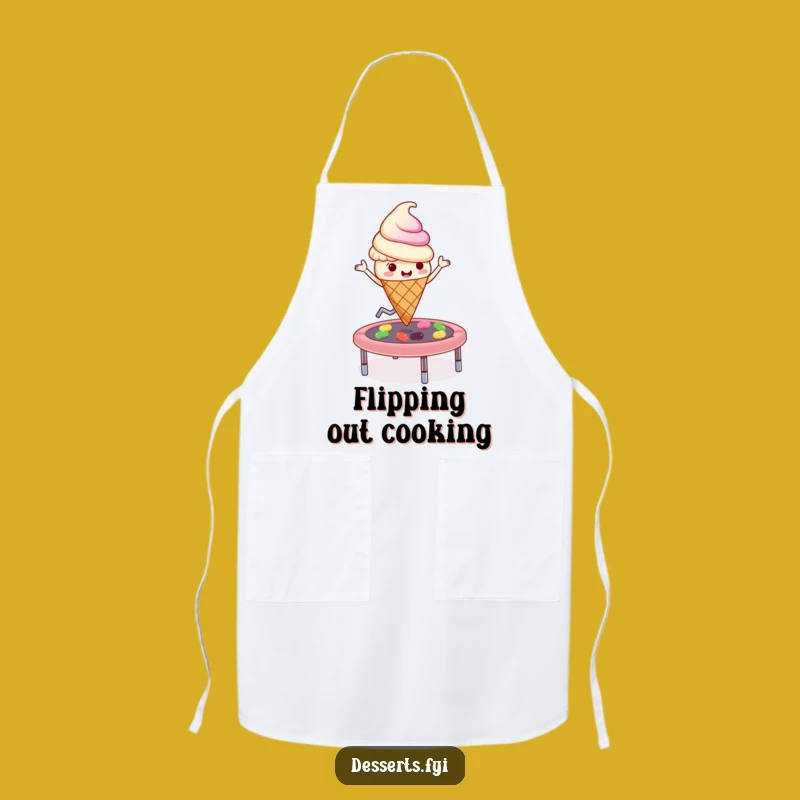Funny Ice Cream Trampoline Apron - Bounce While You Bake!