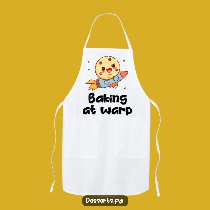 Funny Cookie Rocket Apron: Cook Up Adventures with Comical Flair