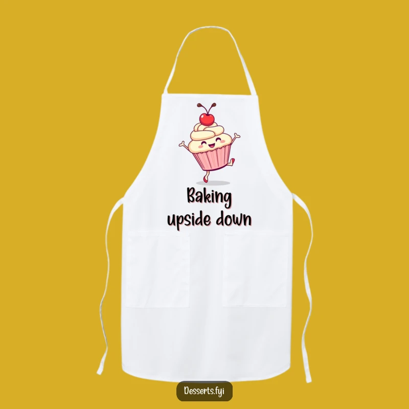 Funny Cupcake Cartwheel Apron: Bake with Joy and Humor!
