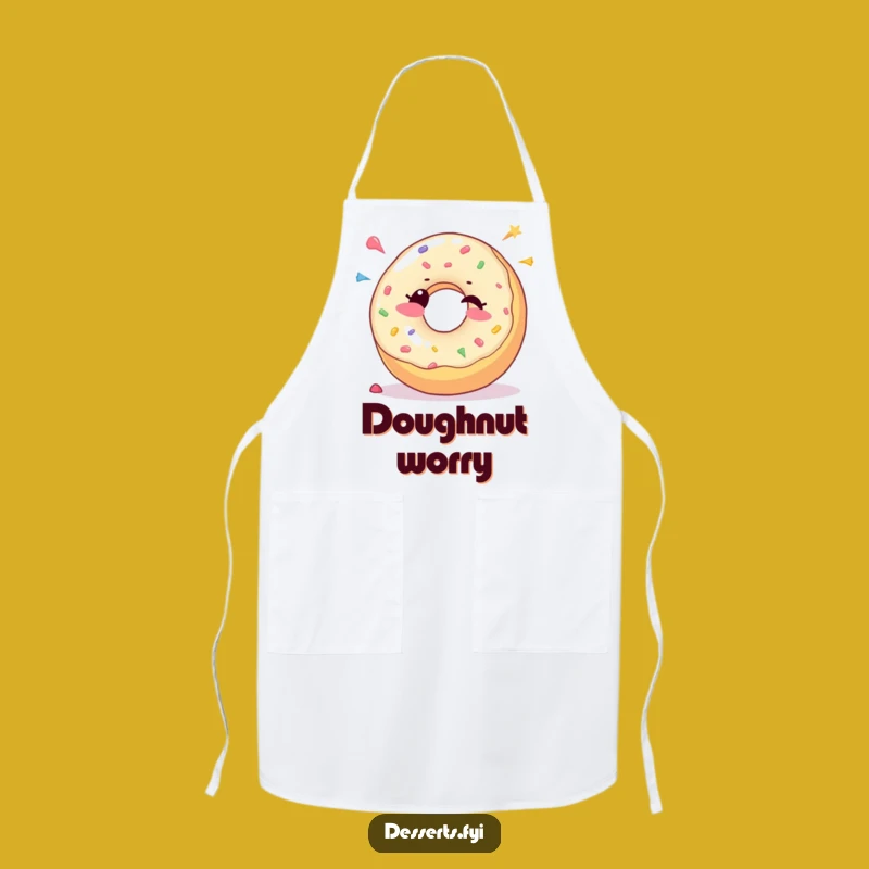 Funny Donut Wink Apron: Joyful Sprinkles - Sweet & Humorous Kitchen Wear
