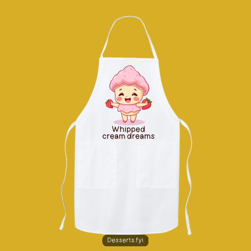 Funny Giggle Cake Strawberry Shortcake Apron: Bake & Laugh with Sweet Style!
