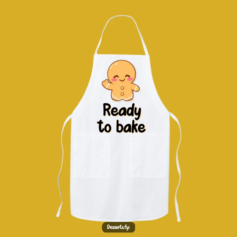 Funny Gingerbread Cookie Apron: Bake with a Wink, Kitchen Gift