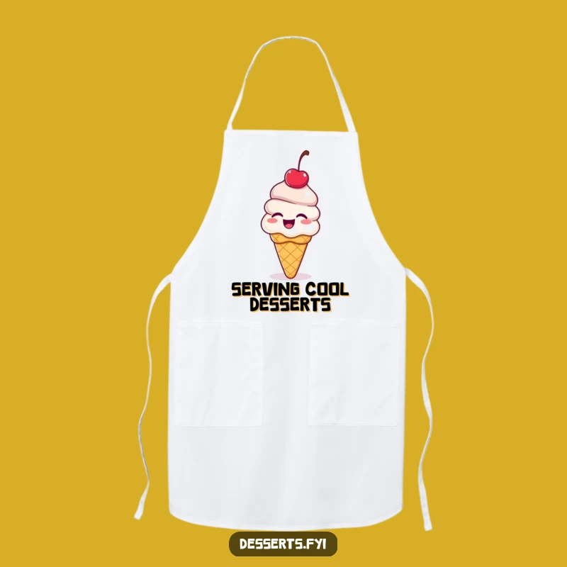 Funny Ice Cream Cone Apron: Serve Sweetness with Giggles & Humor!