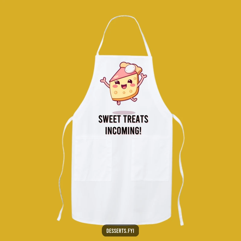 Funny Pie Slice Leap Apron: Cook With Joy, The Ultimate Funny Kitchen Gift