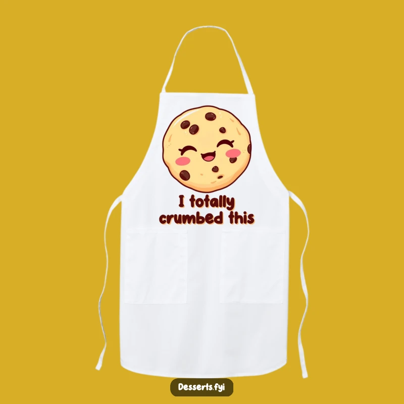 Funny Winking Cookie Apron: Playful Kitchen Essential Gift for Bakers