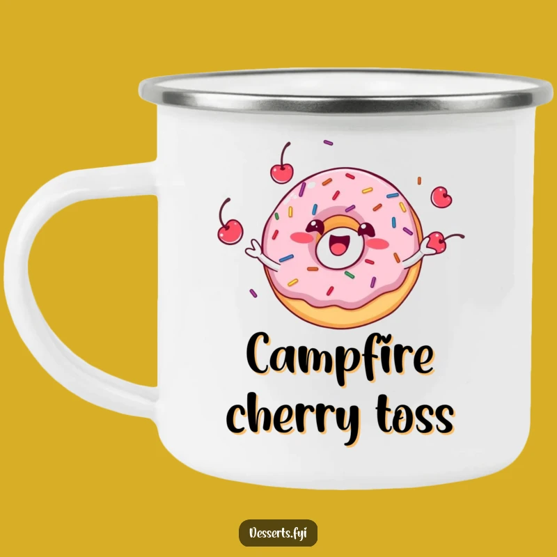 Funny Donut Juggling Camping Mug - Sweet Outdoor Fun