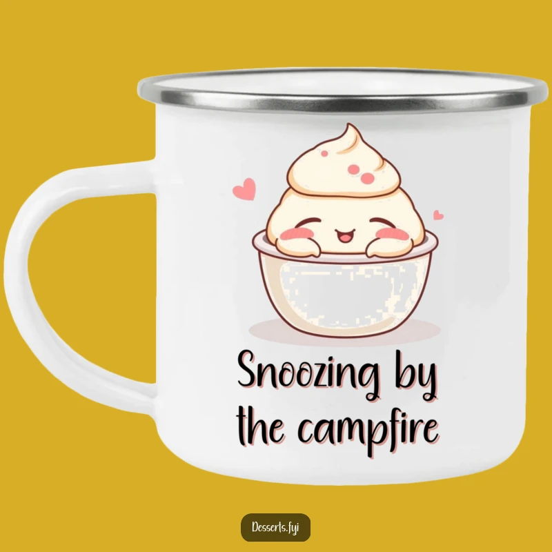 Funny Pudding Cup Nap Camping Mug: Enjoy Coffee with Sleepy Humor