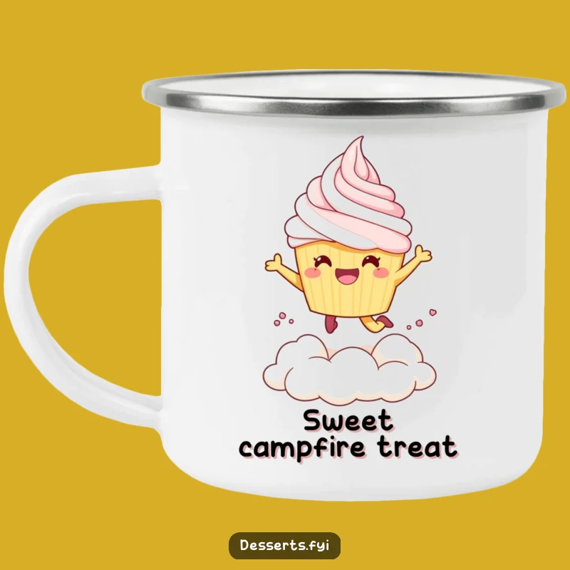 Funny Sweet Treat Camp Mug: Enjoy Drinks with Cupcake Humor and Dessert Delight