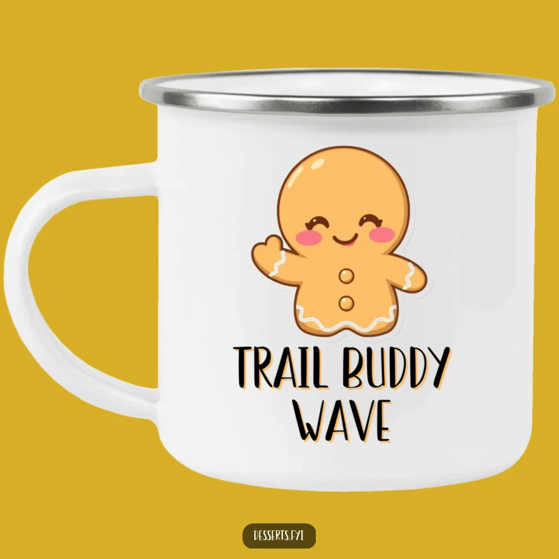 Funny Gingerbread Cookie Camping Mug: Winking Adventures, Outdoor Gift