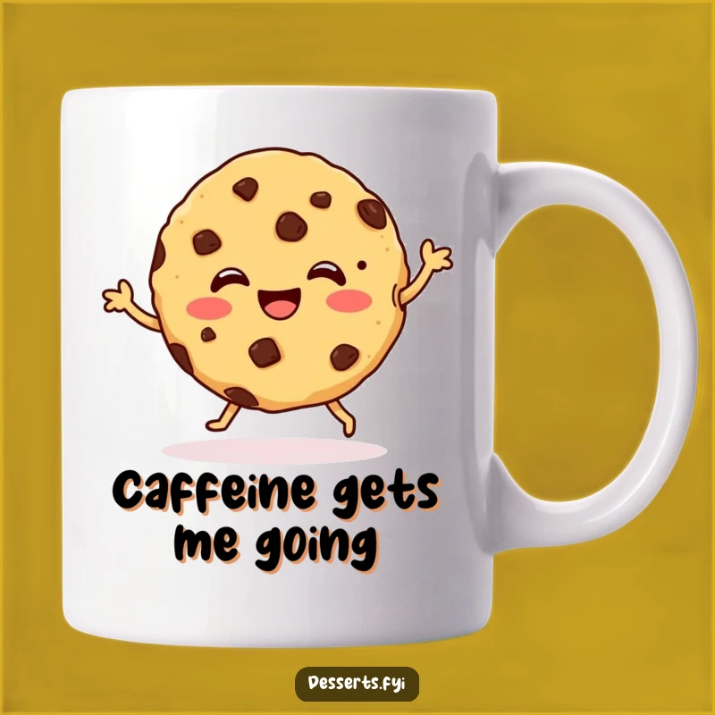 Funny Cookie Dance Mug: Chocolate Chip Joy - Perfect Funny Gift!