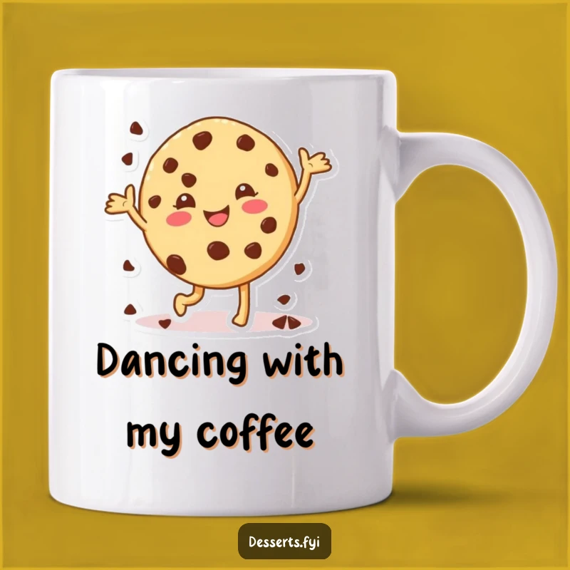 Funny Cheerful Cookie Mug: Happy Dance Gift for Cookie Lovers