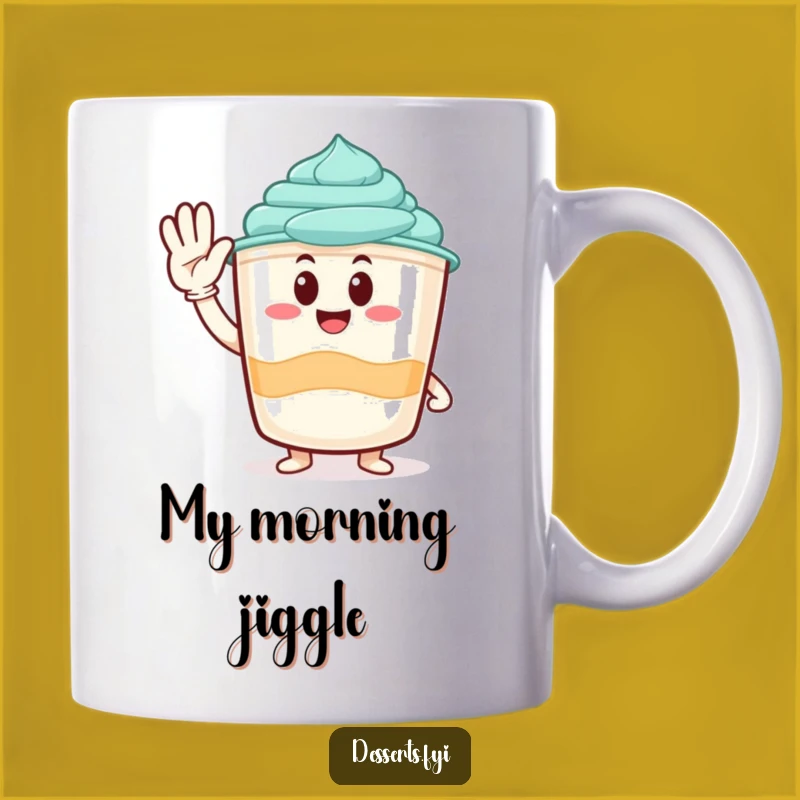 Funny Pudding Cup Mug: Start Your Day with a Smile, Perfect Playful Foodie Funny Gift