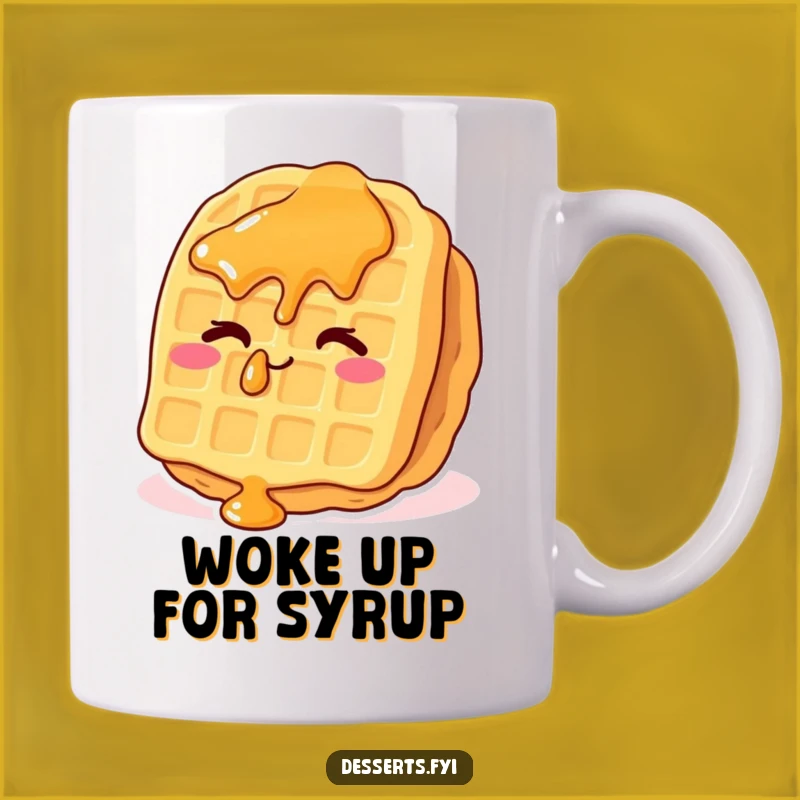 Funny Waffle Wink Mug: A Cheeky Breakfast Buddy, Perfect Funny Gift