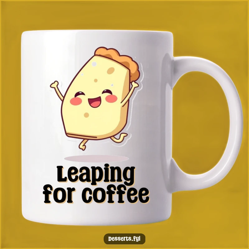Funny Pie Leap Mug: Hilarious Gift for Dessert Lovers and Joyful Spirits!