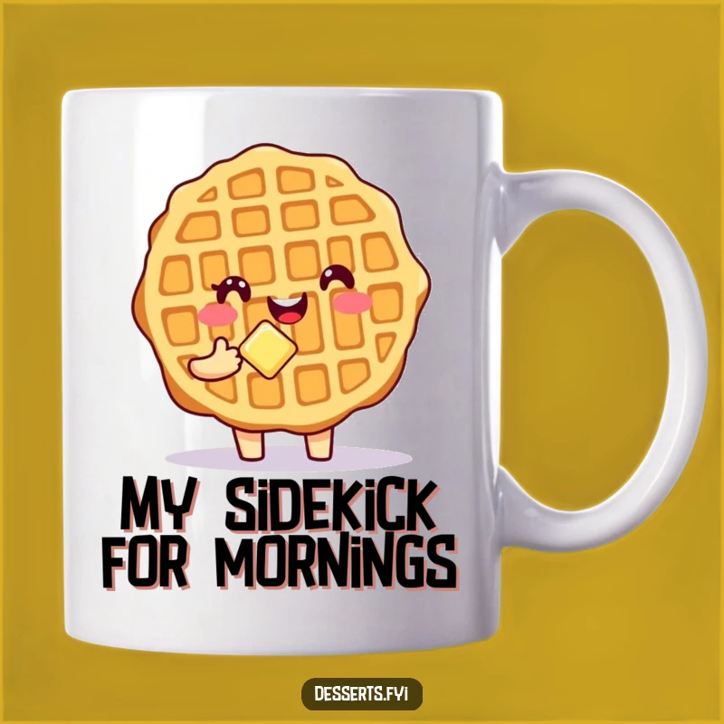 Funny Waffle Hugging Butter Mug: A Deliciously Humorous Treat for Breakfast Lovers