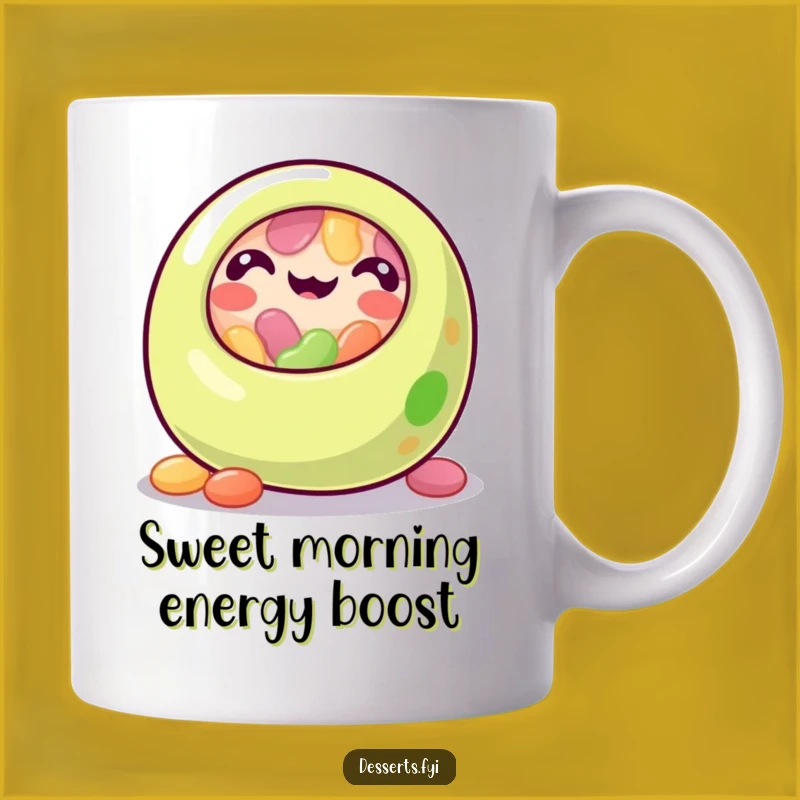 Funny Jelly Bean Mug: A Rolling Character's Perfect Funny Gift