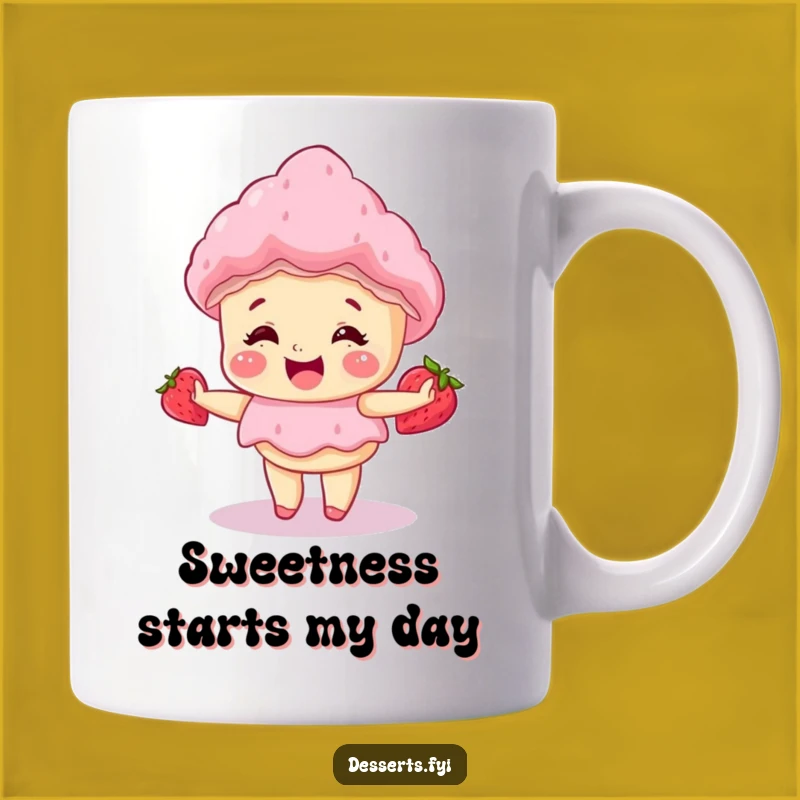 Funny Giggle Cake Strawberry Shortcake Mug: Sweet & Funny Gift for Dessert Lovers!