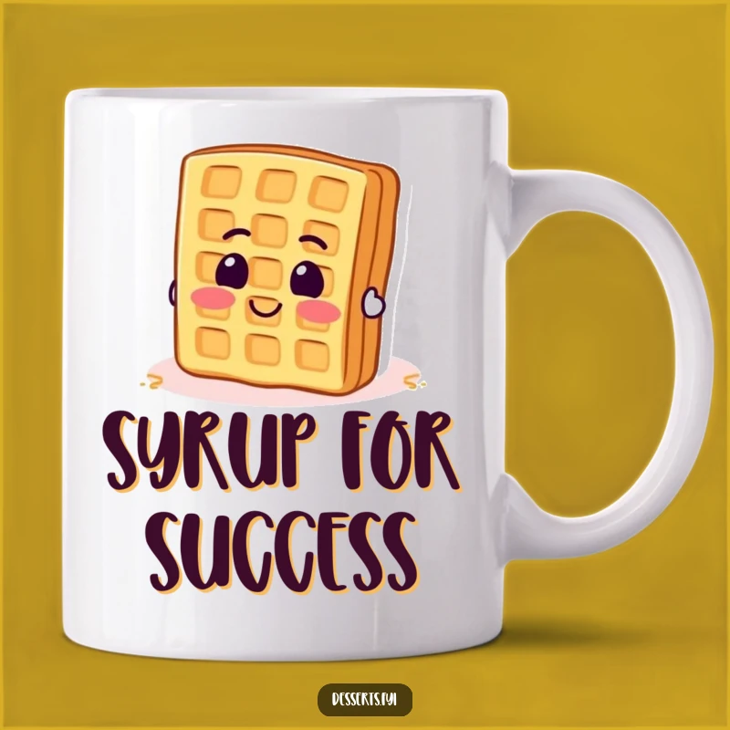Funny Waffle Flipping Mug: Hilarious Enthusiastic Breakfast Treat Gift for Morning Lovers