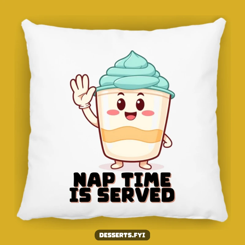 Cozy Funny Pudding Cup Pillow: Snuggle Up with Sweetness, A Perfect Funny Decorative Gift