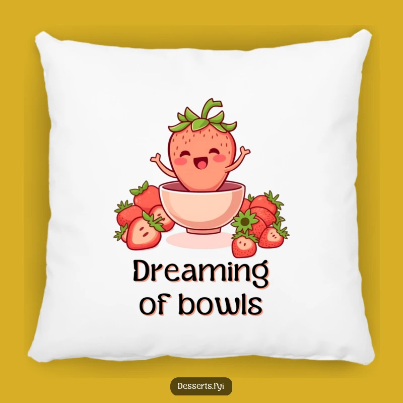 Funny Strawberry Jump Pillow: Cozy Up with Fruity Fun, an Adorable Funny Gift
