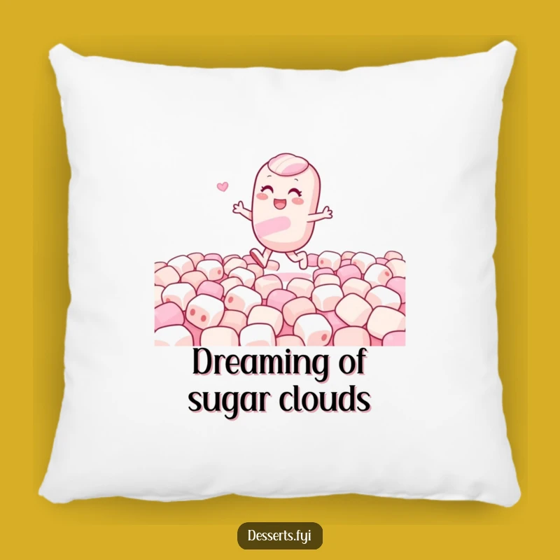 Funny Candy Jumper Pillow - Cozy Marshmallow Cushion, Perfect Funny Gift for Sweet Dreams