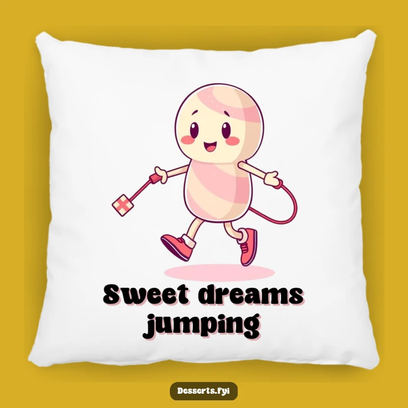 Funny Accent Pillow: Energetic Candy Character for Playful Comfort