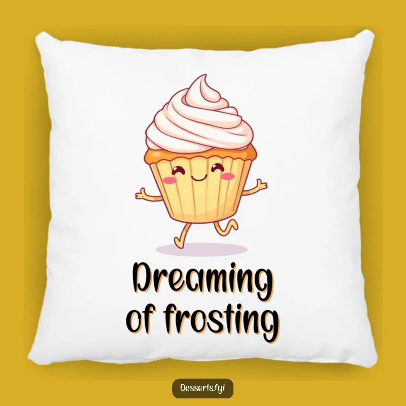 Funny Cupcake Skater Pillow: Cozy Comfort with a Deliciously Humorous Touch!