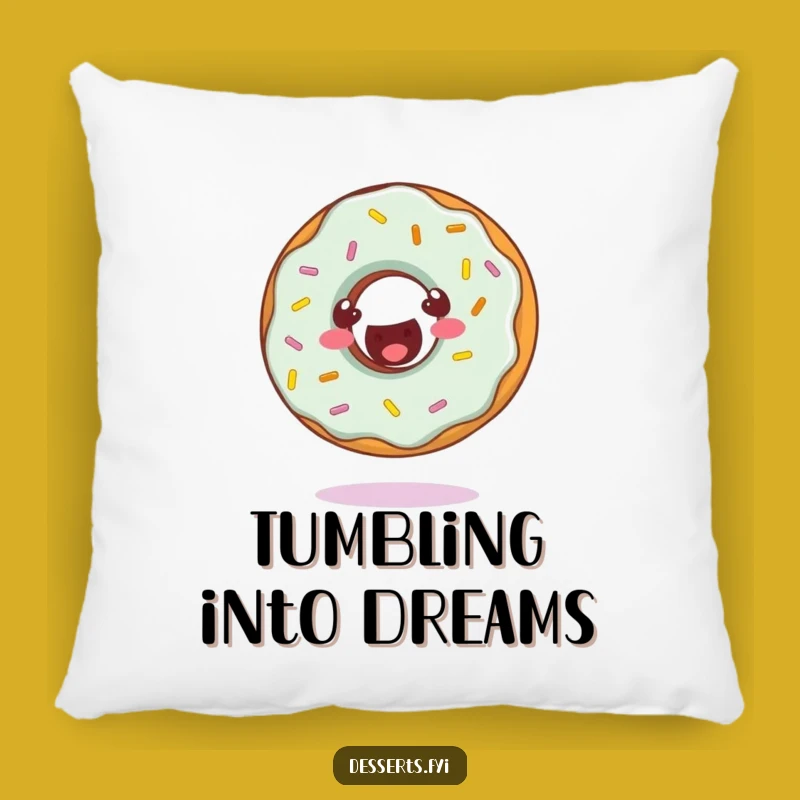 Funny Donut's Playful Pillow: Comfort Meets Whimsical Fun