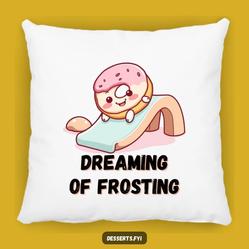Funny Donut Slide Pillow: Gleeful Comfort Gift for Playful Homes