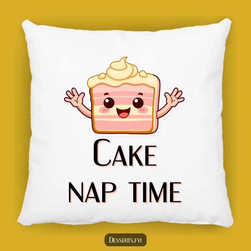 Funny Waving Cake Pillow: Cozy Fun for Sweet Dreams