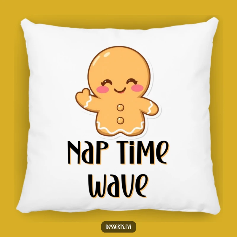 Funny Gingerbread Cookie Pillow: Cozy Winks, Festive Comfort Gift