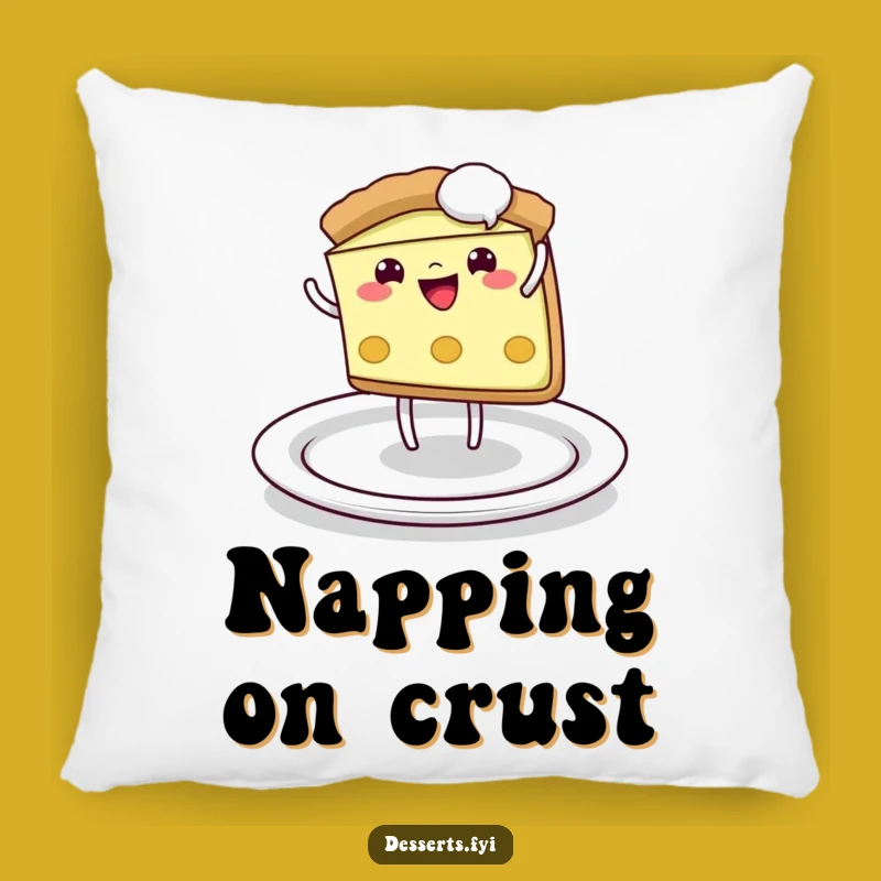 Funny Pie Cartwheel Pillow: Playful Slice Cushion for Energetic & Humorous Comfort