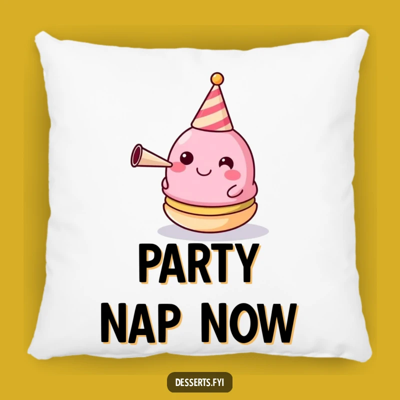 Funny Festive Pillow: Macaron Party Comfort Gift for Celebrations