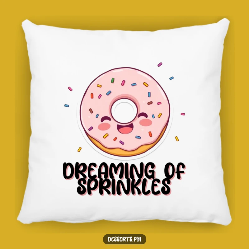 Soft Funny Donut Character Pillow: Sprinkle Comfort and Joy with this Funny Gift