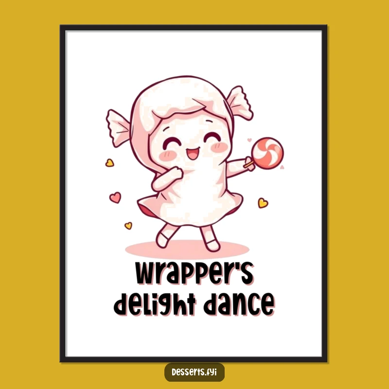 Funny Candy Dance Sweet Pair Digital Art: Instant Fun for Your Walls!