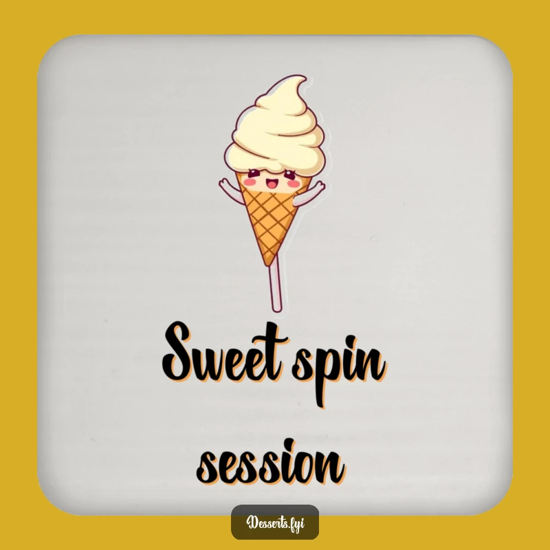 Funny Ice Cream Lollipop Coasters: Protect Surfaces with Sweet Humor