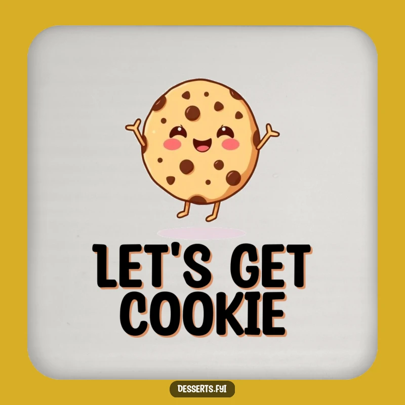 Funny Dancing Cookie Coasters: Protect Surfaces with Sweet, Cheerful Style!