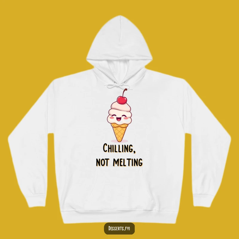 Funny Ice Cream Cone Hoodie: Cozy Giggles & Bouncing Delight Comfort!