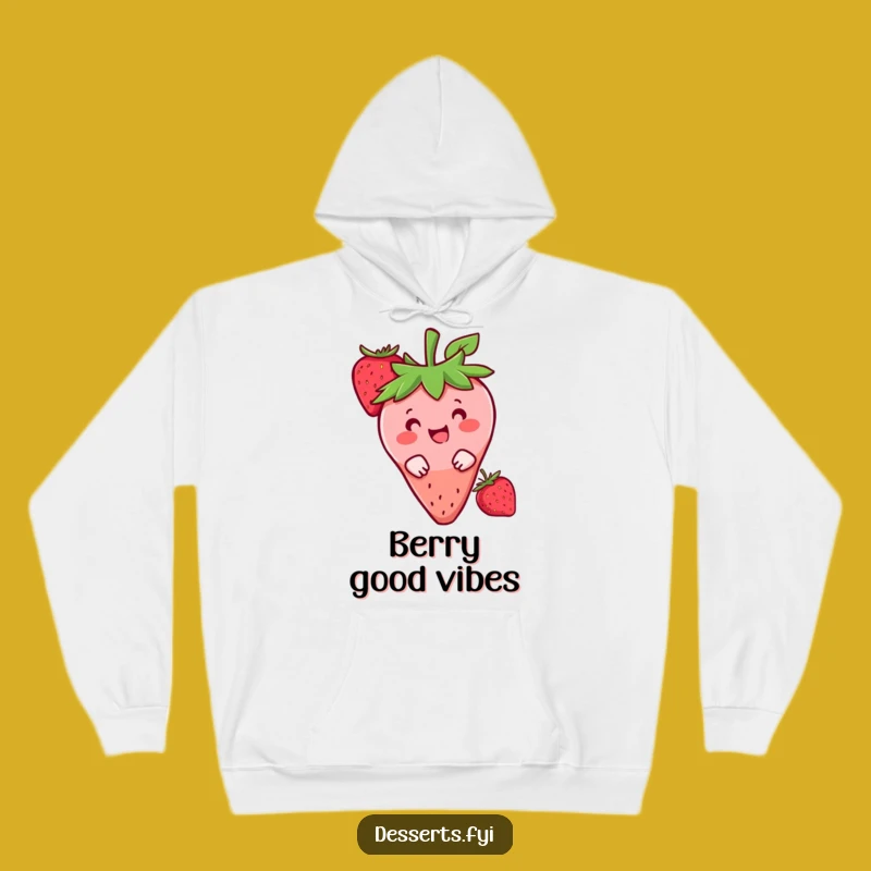 Cozy Funny Strawberry Peek Hoodie: Stay Sweet and Warm, A Perfect Funny Comfort Gift