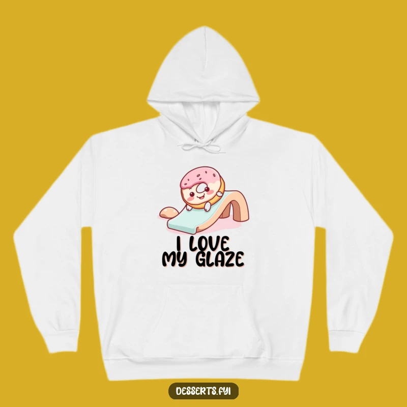Funny Donut Slide Hoodie: Cozy Gleeful Treat Gift for Ultimate Fun Lovers