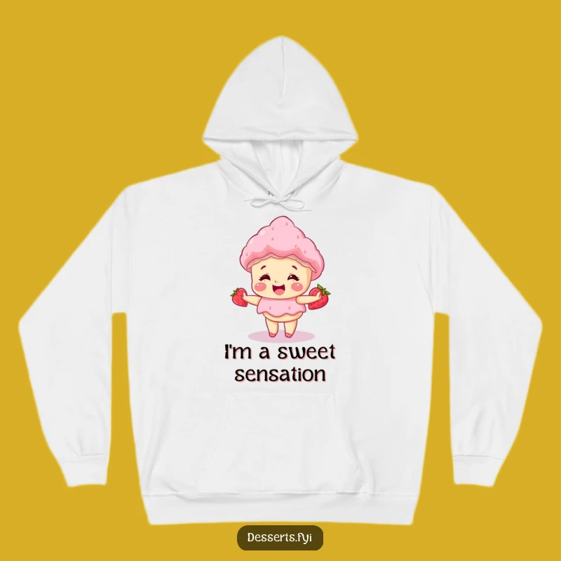 Funny Giggle Cake Strawberry Shortcake Hoodie: Cozy Comfort with a Sweet Twist!
