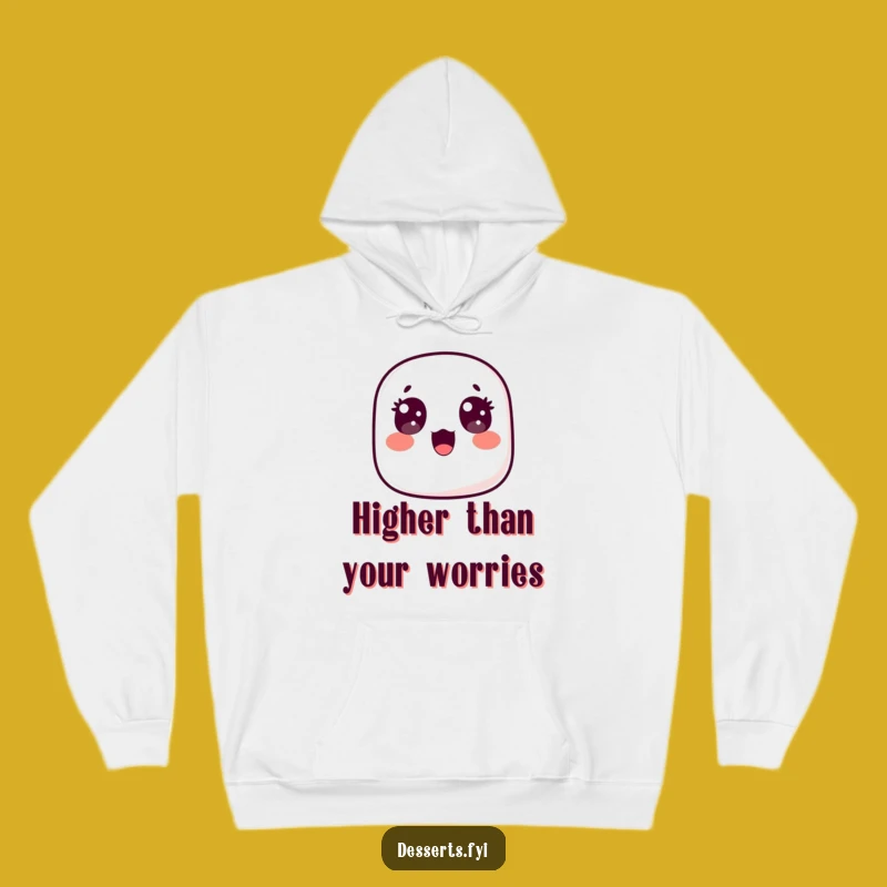 Cozy Funny Surprised Marshmallow Hoodie: Embrace Warmth and Whimsy, Perfect Gift