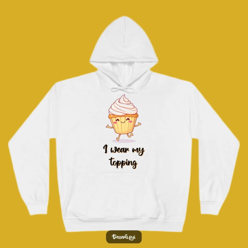 Funny Cupcake Skater Hoodie: Cozy & Deliciously Humorous Gift!