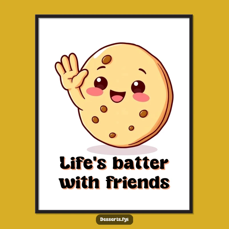 Free Printable Cookie Character Wall Art - Funny Downloadable Decor for Kitchen
