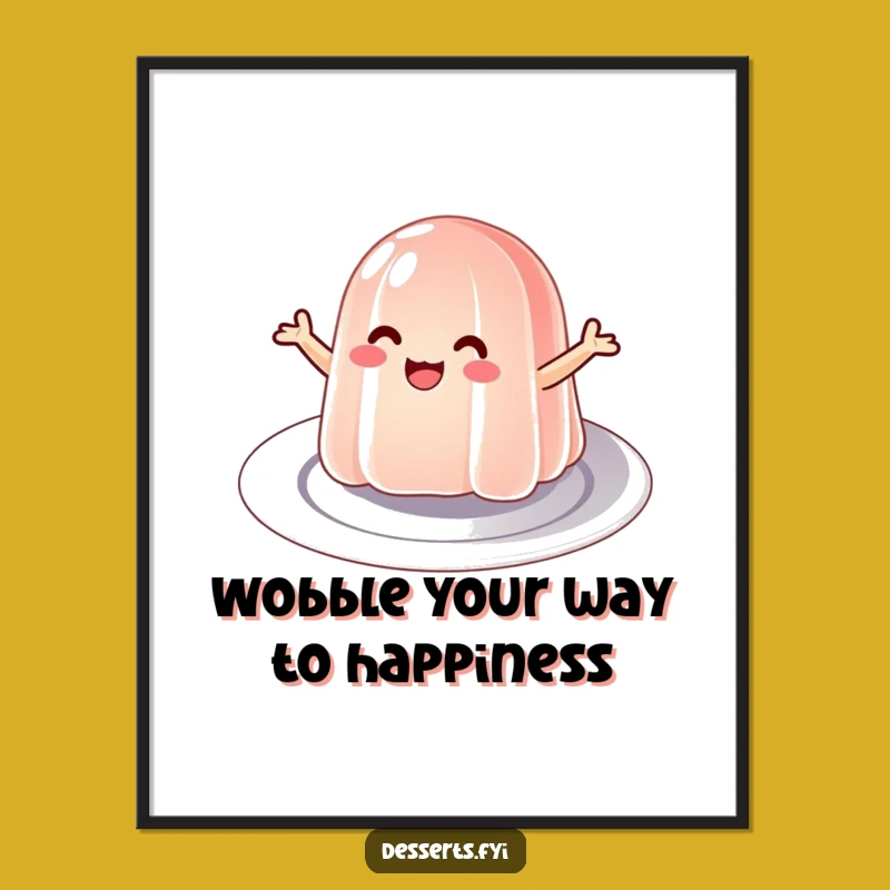 Free Printable Wall Art: Bouncing Jelly Decor for a Whimsical Downloadable Gift
