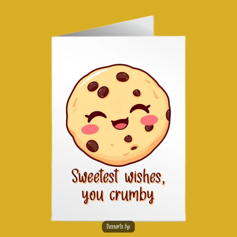 Free Printable Birthday Card: Winking Cookie, Hilarious Downloadable Gift For Fun!