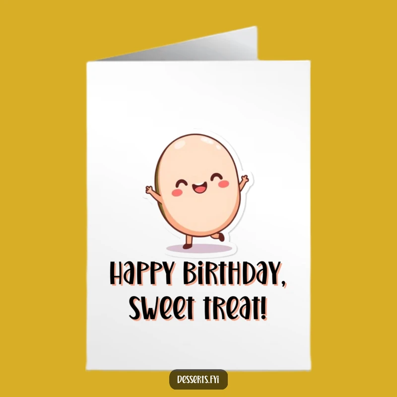 Free Printable Macaron Birthday Card - Funny Twirling Downloadable DIY Gift