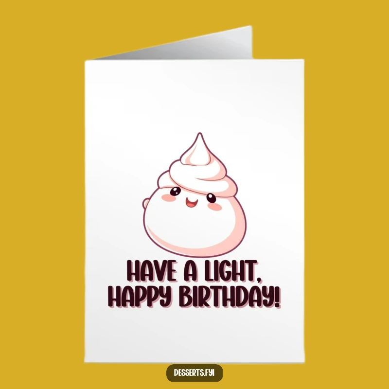 Free Printable Meringue Birthday Card - Uplifting Downloadable DIY Gift